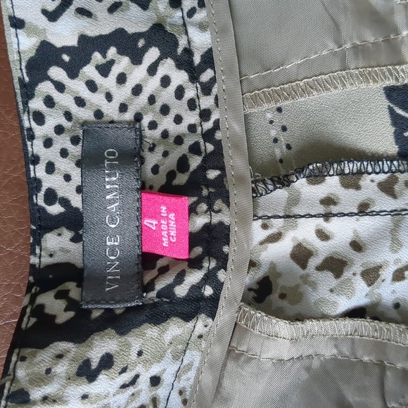 Vince Camuto Snakeskin Print Wide Leg Lightweight Dress Pants Size 4 - Picture 6 of 9